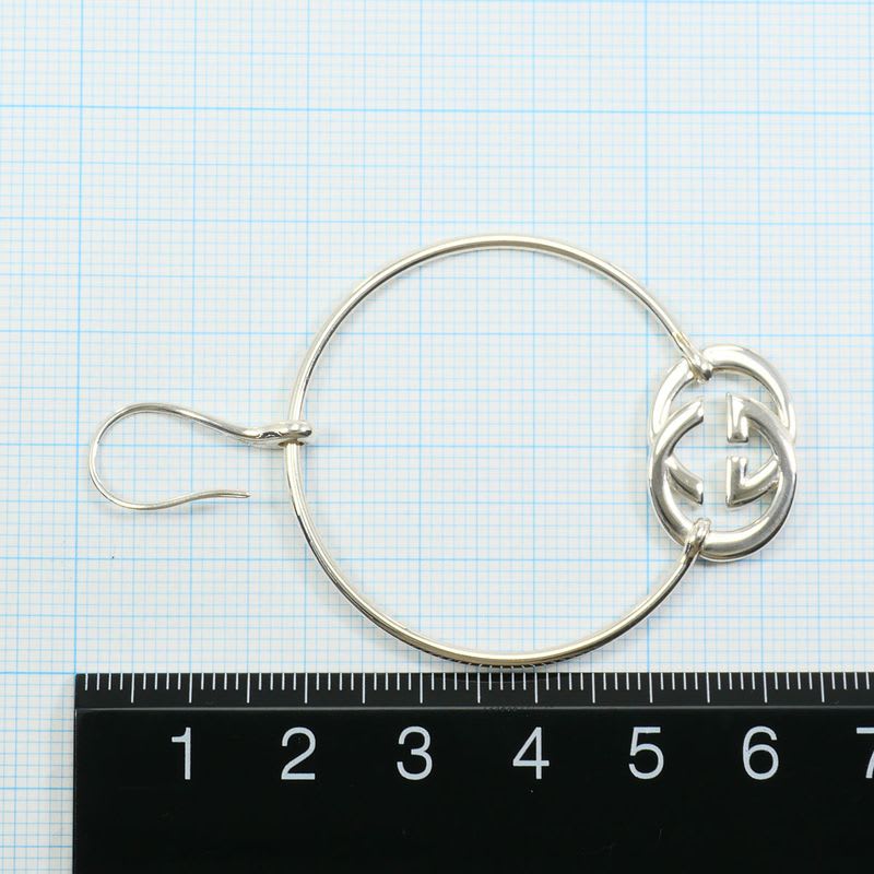 Gucci Interlocking G Silver 925 Earrings Total Weight 10.6 — view 4