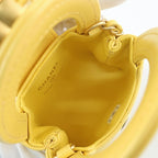 Chanel Bag Charm Yellow Gold Hardware Lambskin Leather — view 6
