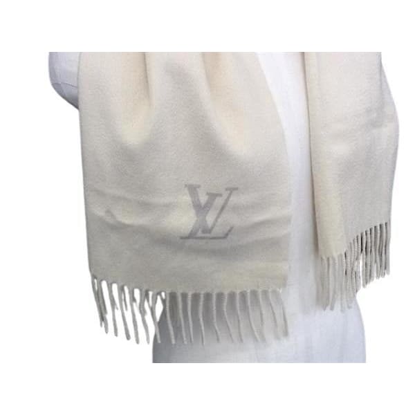 Louis Vuitton Scarf Echarpe Jerlum Beige 100% Cashmere — view 3