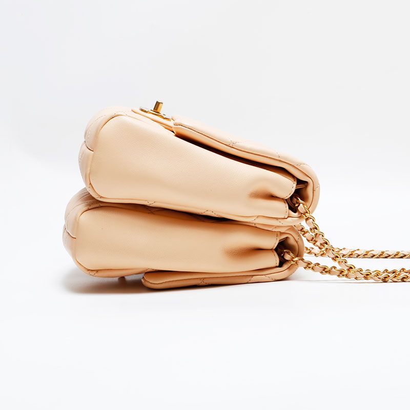 Chanel Shoulder Bag Lambskin Quilted Double Chain Twins — view 5