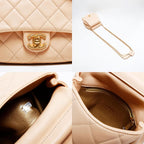 Chanel Shoulder Bag Lambskin Quilted Double Chain Twins — view 9