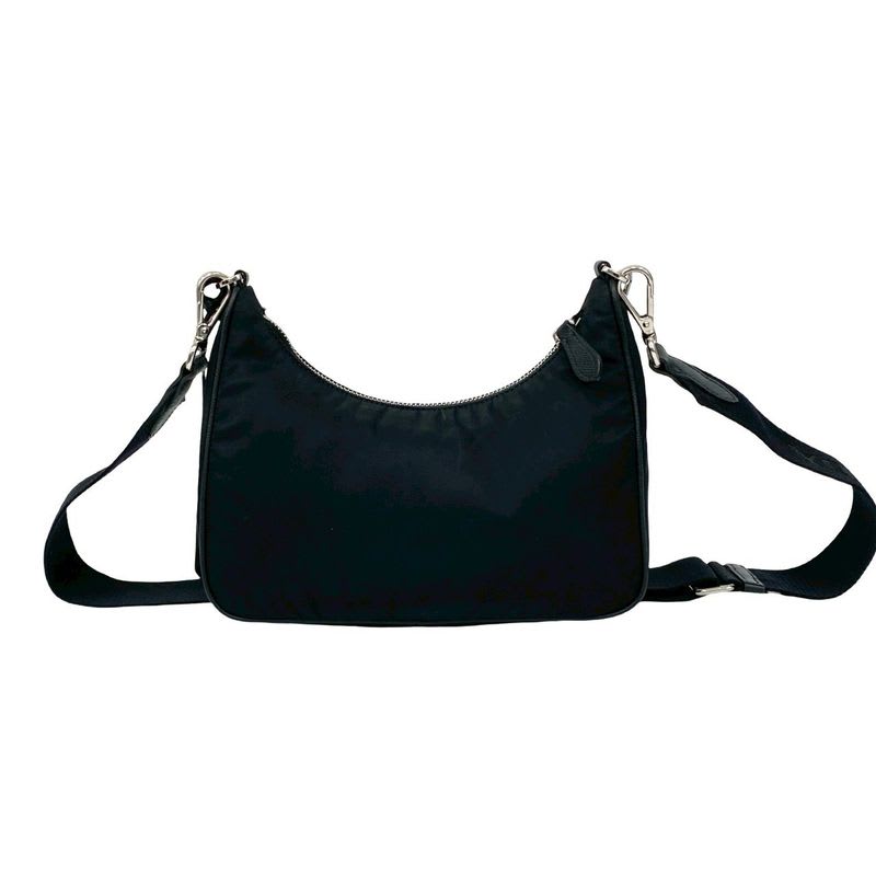 Prada Triangle Logo Hardware Tessuto Nylon 2-Way Shoulder Bag — view 4