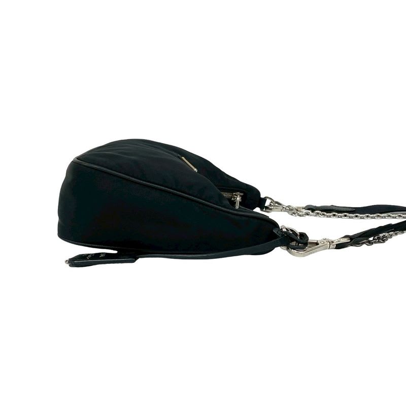 Prada Triangle Logo Hardware Tessuto Nylon 2-Way Shoulder Bag — view 7