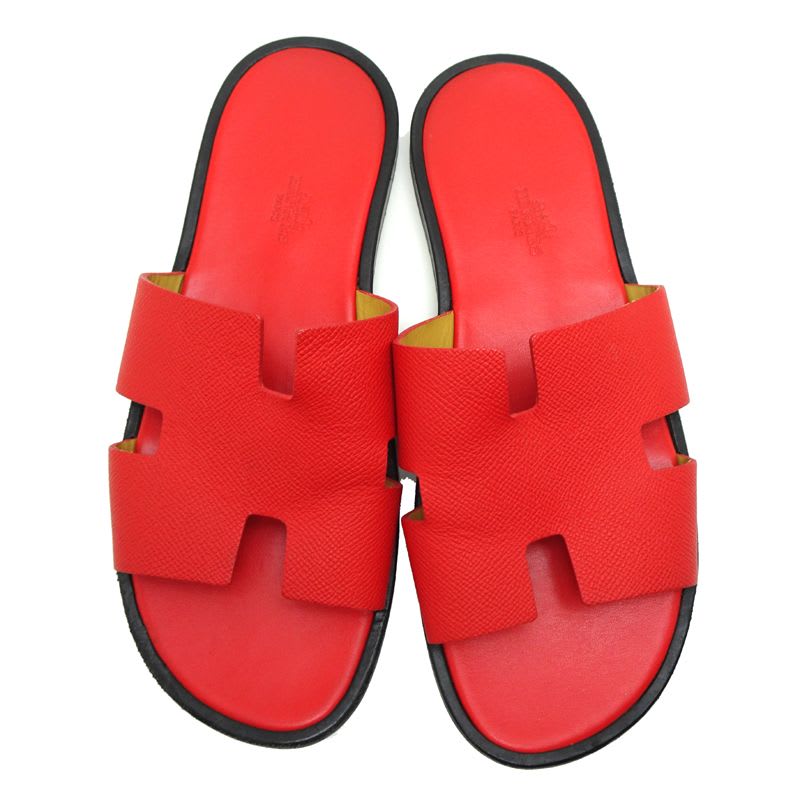 Hermes Red Size 25.5 Sandals — view 5