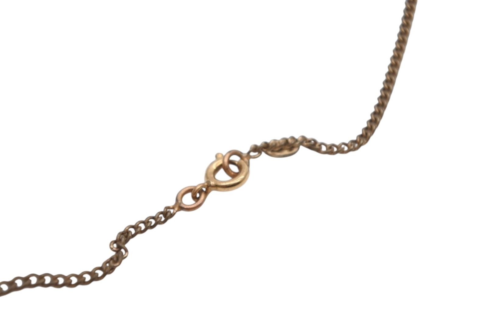 Chanel CC Logo Squirrel Animal Necklace Glitter Gold Plated Yellow — view 7