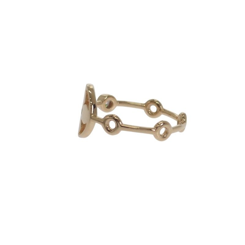 Louis Vuitton Monogram Skin 2 P No 10 Q9 A72 Ring 18K Yellow Gold Diamond — view 4