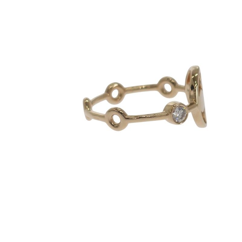 Louis Vuitton Monogram Skin 2 P No 10 Q9 A72 Ring 18K Yellow Gold Diamond — view 6