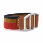 Hermes Striped Enamel Leather Bracelet — view 3