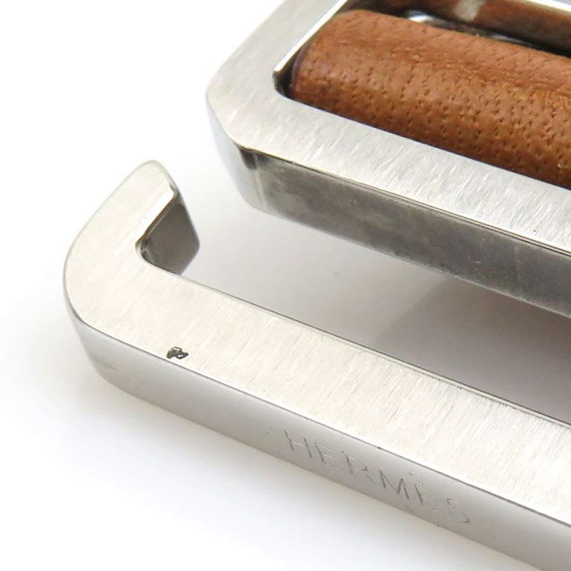 Hermes Striped Enamel Leather Bracelet — view 9