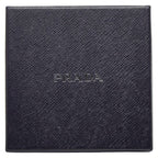 Prada Triangle Logo Plate Bag Charm Coin Case Accessory 1 Tl085 White — view 8