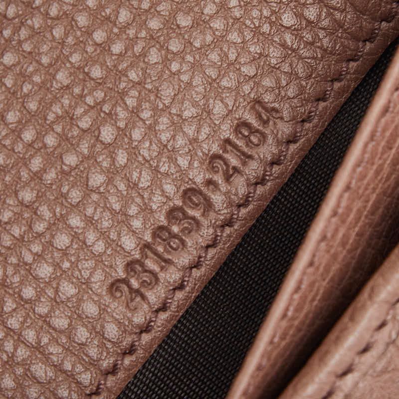 Gucci Long Wallet W Hook Brown Canvas Leather — view 8