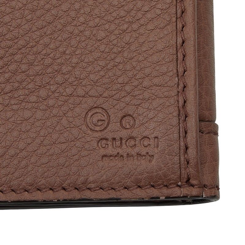 Gucci Long Wallet W Hook Brown Canvas Leather — view 9