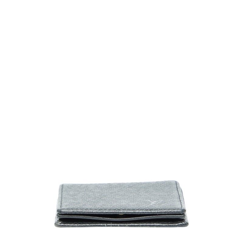 Louis Vuitton Taiga Porte Monnaie Boite Coin Case Purse Ardoise Black — view 3