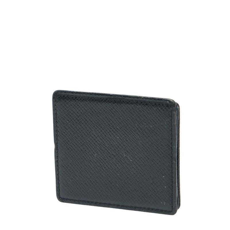 Louis Vuitton Taiga Porte Monnaie Boite Coin Case Purse Ardoise Black — view 2