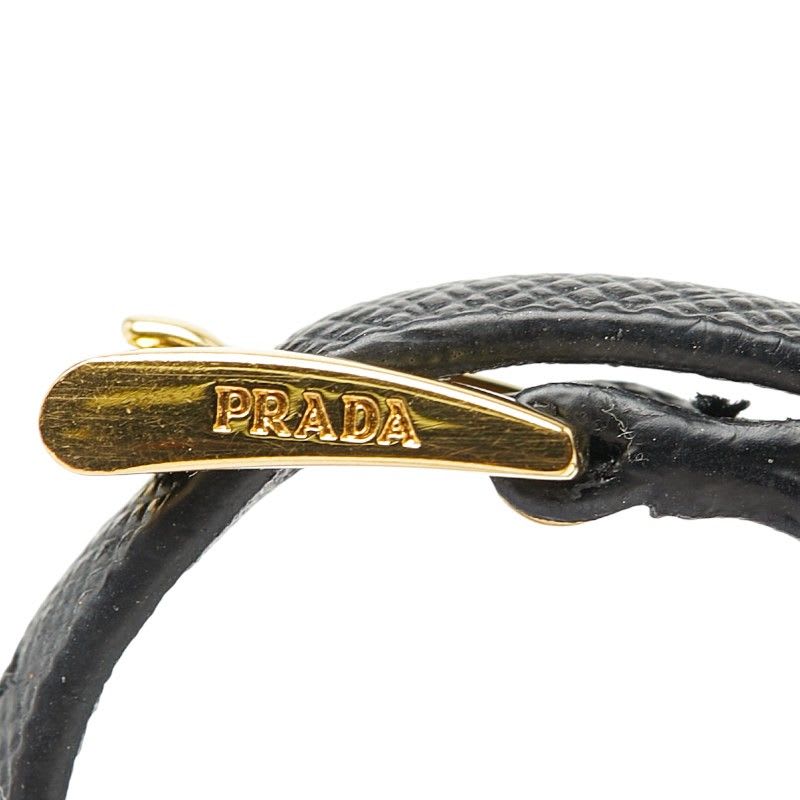 Prada Black Saffiano Leather Belt — view 6