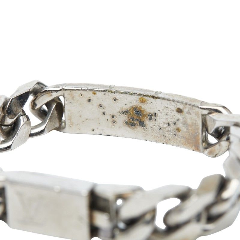 Louis Vuitton Bracelet Signature Chain Silver Metal — view 6