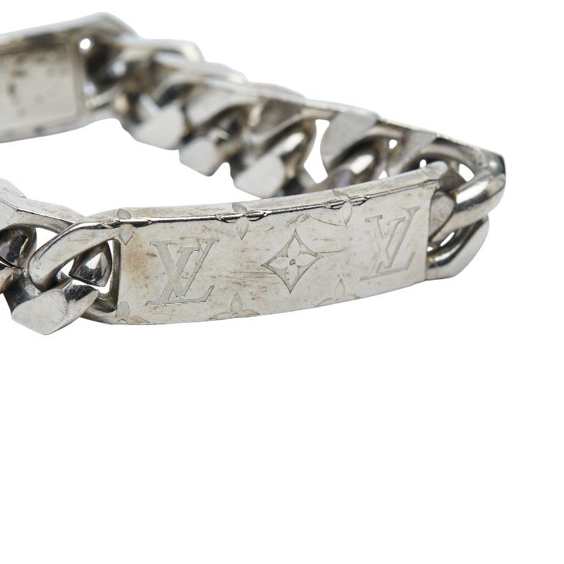 Louis Vuitton Bracelet Signature Chain Silver Metal — view 5