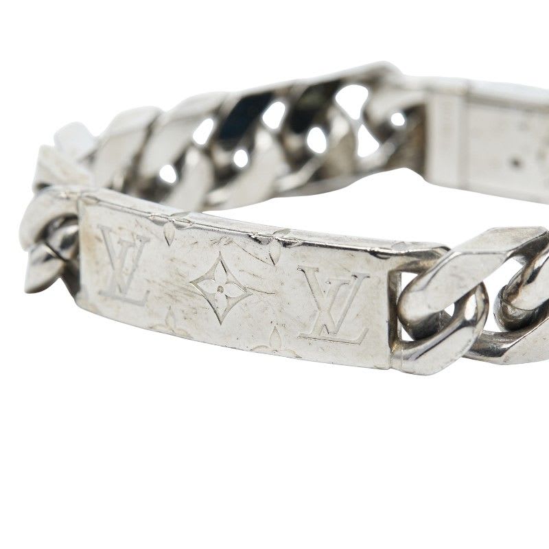 Louis Vuitton Bracelet Signature Chain Silver Metal — view 4