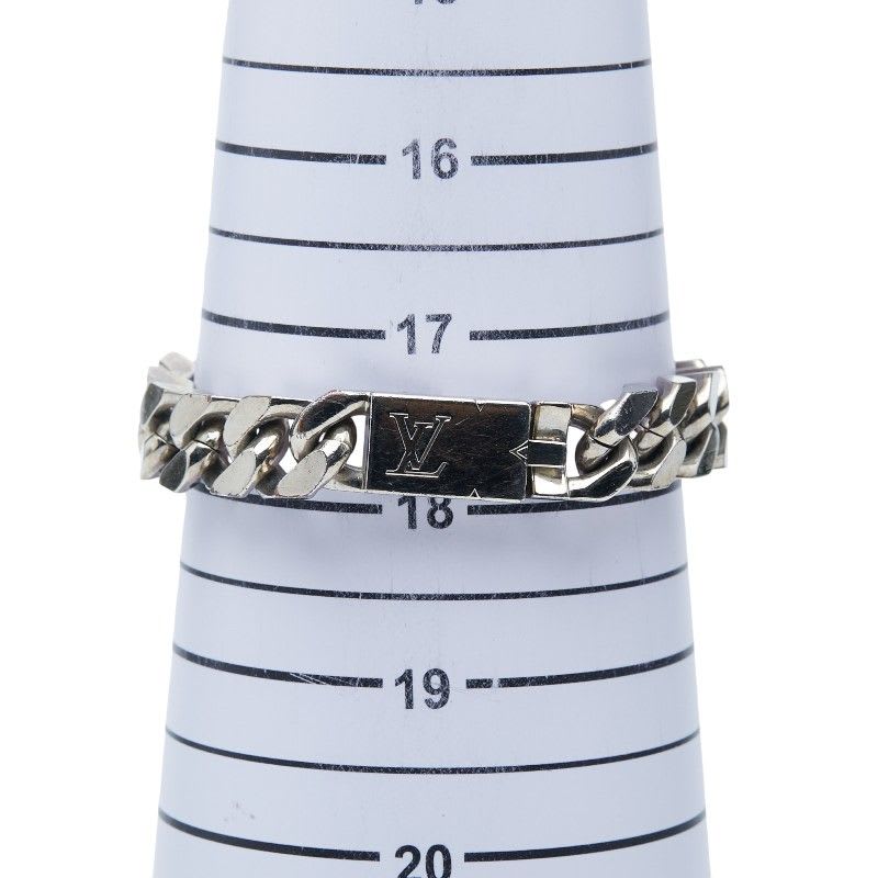 Louis Vuitton Bracelet Signature Chain Silver Metal — view 9