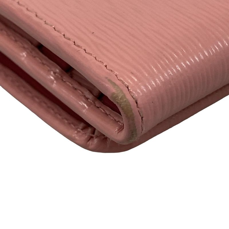 Prada Trifold Wallet 1 Mh176 Pink Leather — view 7