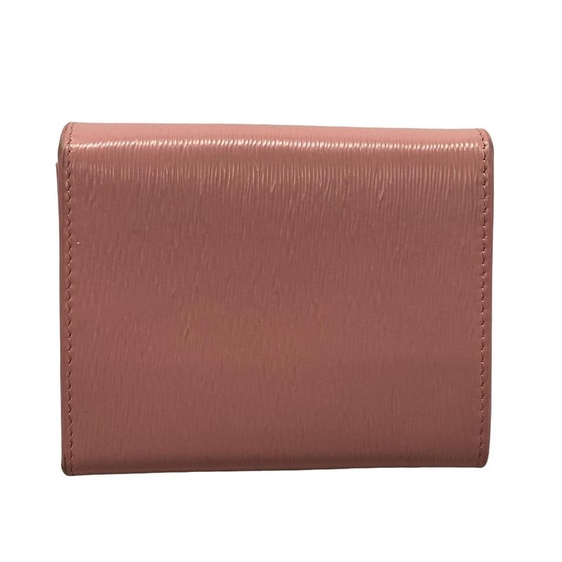 Prada Trifold Wallet 1 Mh176 Pink Leather — view 2