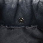 Loewe Anagram Pochette Shoulder Bag Draw String One Leather Dark Navy — view 8