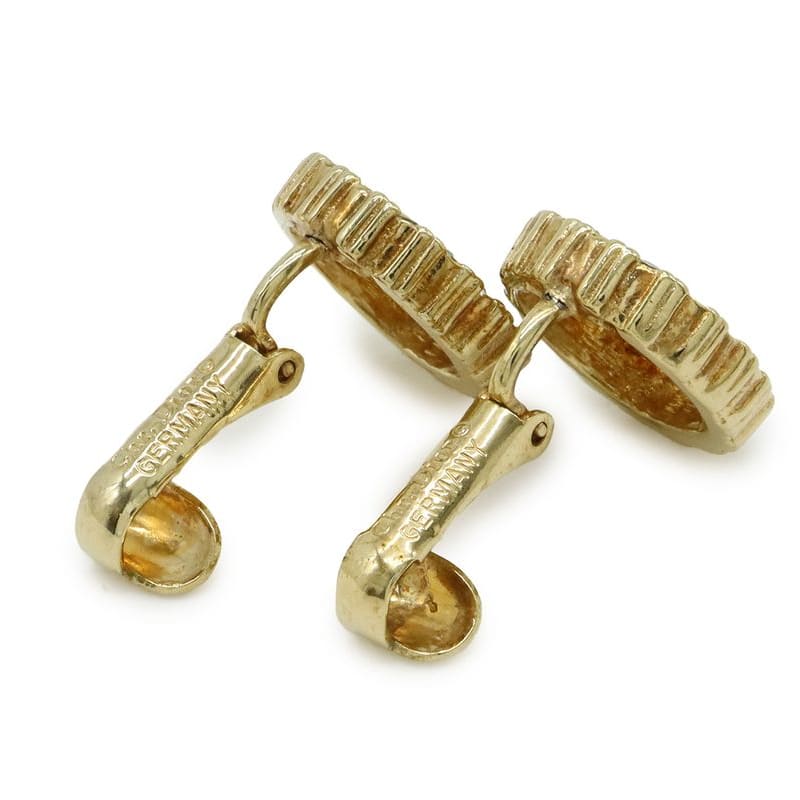Christian Dior Logo Earrings GP Rhinestone — view 6