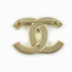Chanel A21 C Rhinestone Brooch Gold Box Storage Bag — view 4