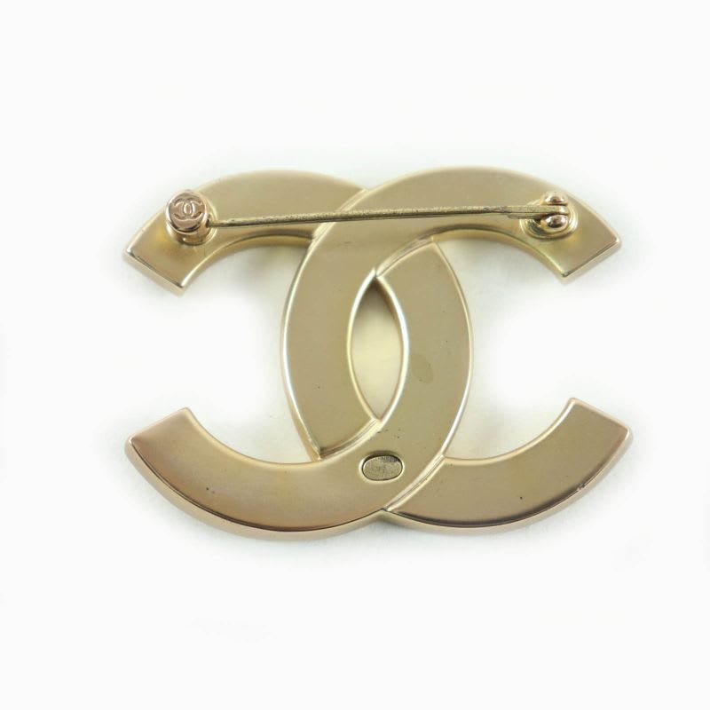 Chanel A21 C Rhinestone Brooch Gold Box Storage Bag — view 4