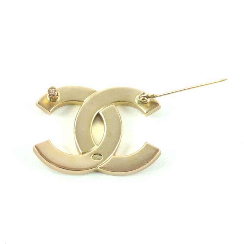 Chanel A21 C Rhinestone Brooch Gold Box Storage Bag — view 5