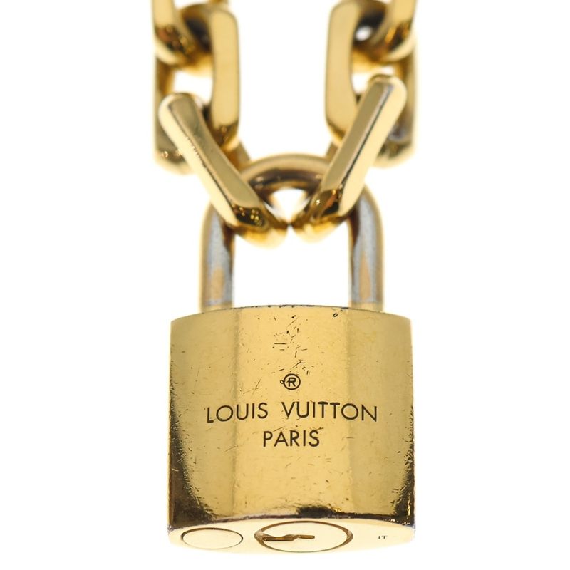 Louis Vuitton Collier Edge Cadena Necklace Gold Mp2993 — view 6