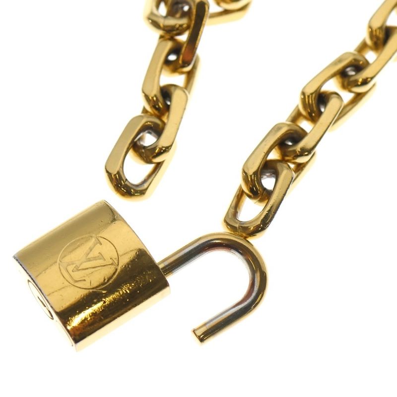 Louis Vuitton Collier Edge Cadena Necklace Gold Mp2993 — view 7