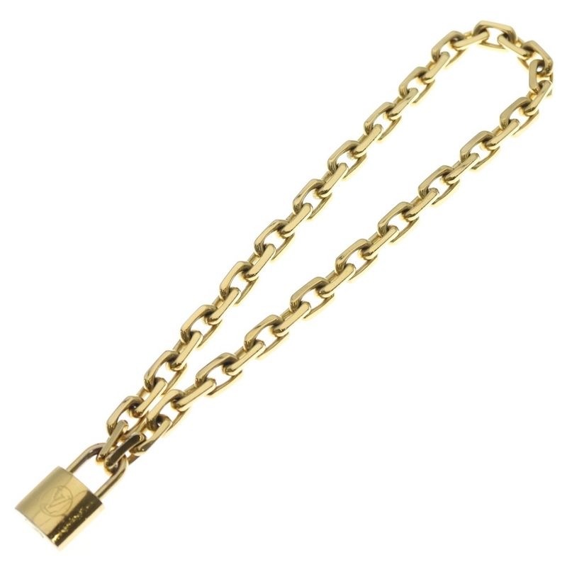 Louis Vuitton Collier Edge Cadena Necklace Gold Mp2993 — view 3