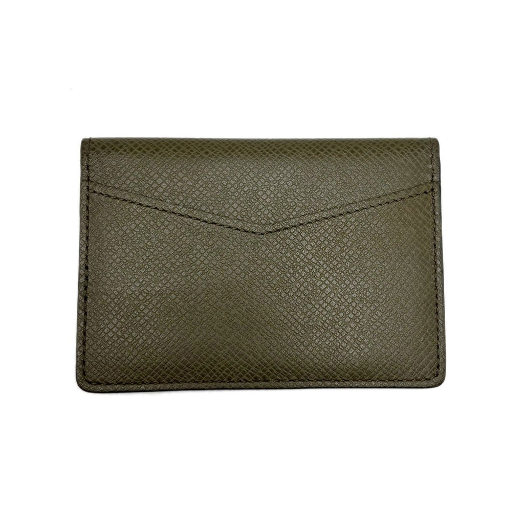 Louis Vuitton Leather Card Case Khaki Taiga Organizer de Poche — view 3