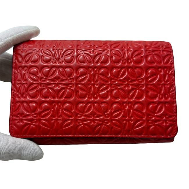 Loewe Bifold Wallet Red Repeat Anagram 107.55 G96 — view 8