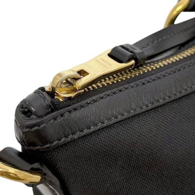 Prada 2-Way Bag Black Nero 1 Ba579 Jacquard