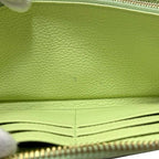 Gucci Round Zipper Long Wallet Light Green — view 9