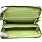 Gucci Round Zipper Long Wallet Light Green — view 6