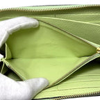 Gucci Round Zipper Long Wallet Light Green — view 7