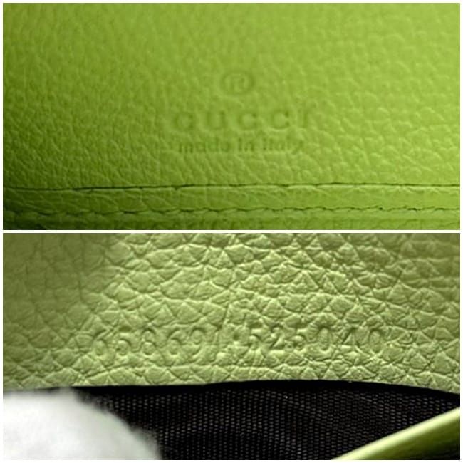 Gucci Round Zipper Long Wallet Light Green — view 8