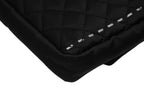 Chanel Quilted Jumbo CC Logo Chain Shoulder Bag Single Flap Black White Silver — view 7