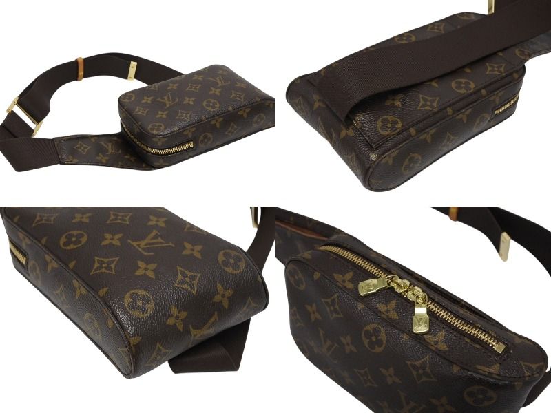 Louis Vuitton Monogram Geronimos Shoulder Bag Brown Gold — view 7