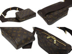 Louis Vuitton Monogram Geronimos Shoulder Bag Brown Gold — view 7