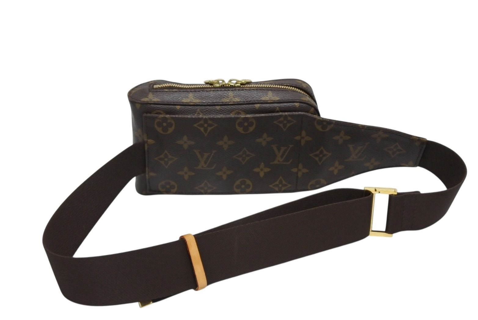 Louis Vuitton Monogram Geronimos Shoulder Bag Brown Gold — view 2