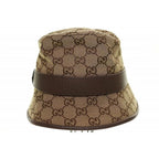 Gucci GG Canvas Fedora Hat L 4hg62 2564 Bucket Brown Aa — view 3