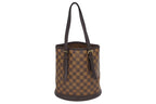 Louis Vuitton Damier Marais Shoulder Bag Brown Gold Logo