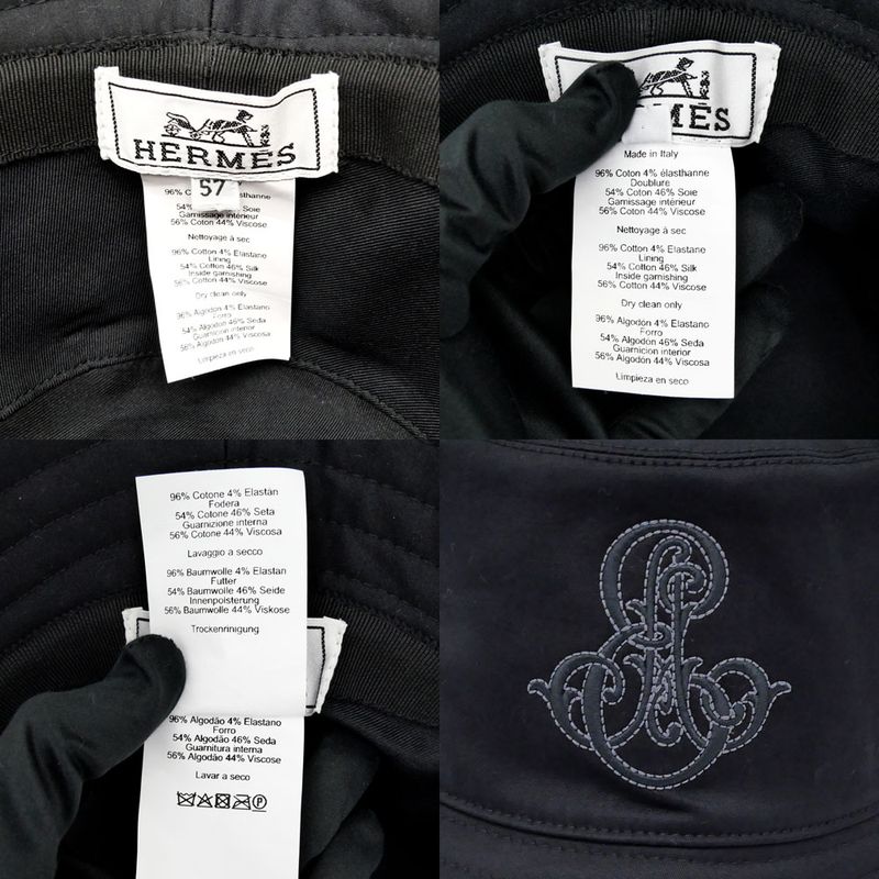 Hermes Hat Harper Emily Black Size 57 Apparel — view 7