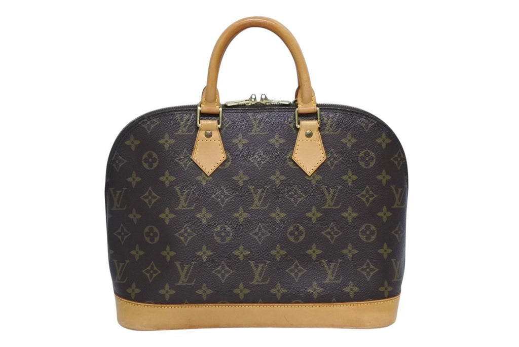 Louis Vuitton Alma PM Handbag Monogram Brown Gold