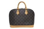Louis Vuitton Alma PM Handbag Monogram Brown Gold