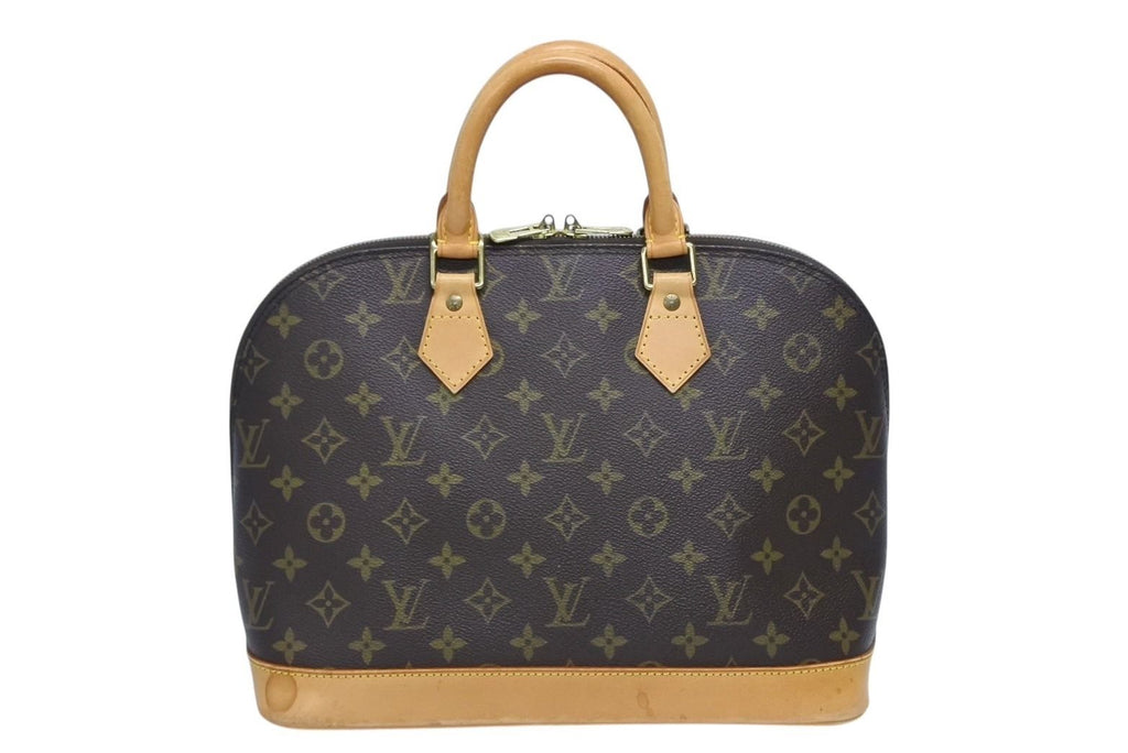 Louis Vuitton Alma PM Handbag Monogram Brown Gold — view 2